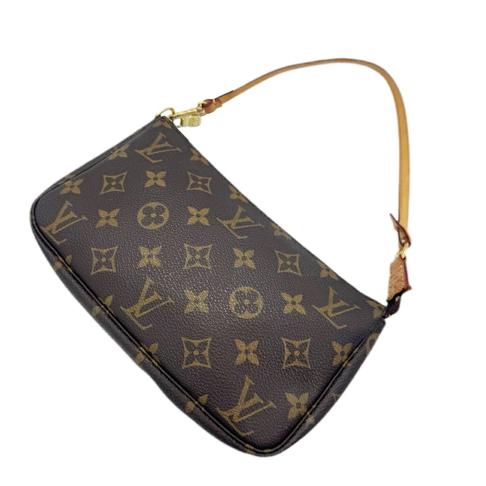 LOUIS VUITTON Authentic Brown Monogram Pochette Pouch - Picture 3 of 15